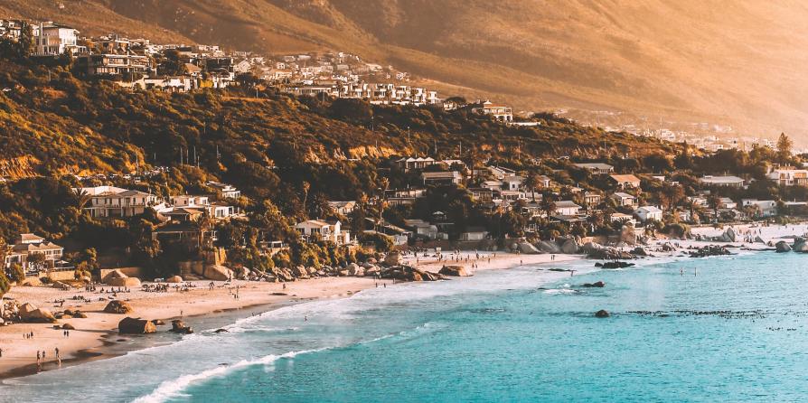 Vue sur Cape Town en Afrique du Sud